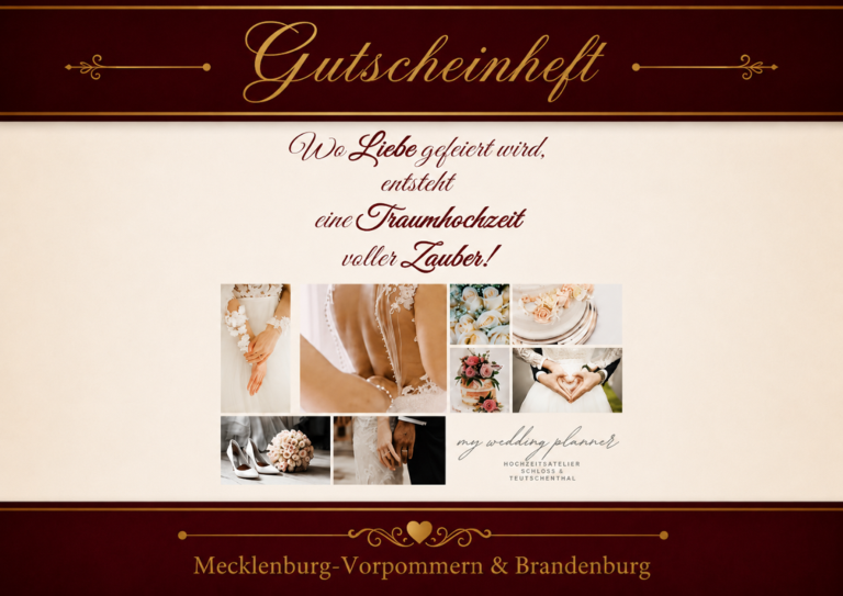 digitales Hochzeits-Gutscheinheft Mecklenburg-Vorpommern & Brandenburg digitales Hochzeits-Gutscheinheft Mecklenburg-Vorpommern & Brandenburg
